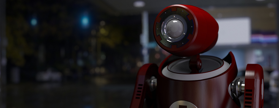 red robot